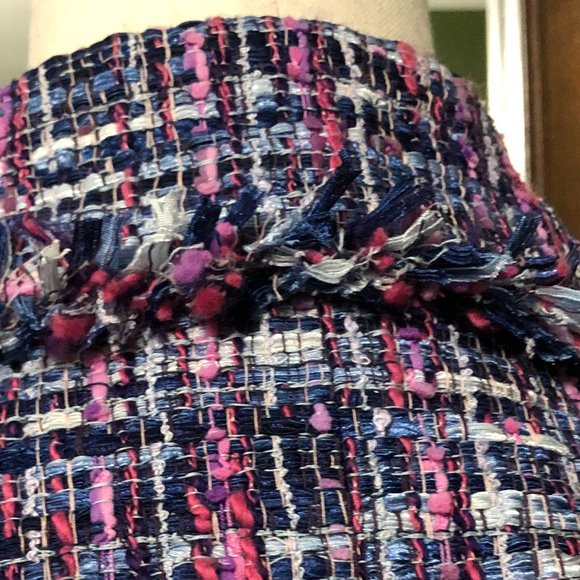 multicolor tweed blazer size 12 LAFAYETTE 148 NEW YORK - Picture 6 of 10
